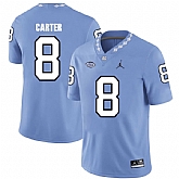 North Carolina Tar Heels 8 Michael Carter Blue College Football Jersey Dzhi,baseball caps,new era cap wholesale,wholesale hats